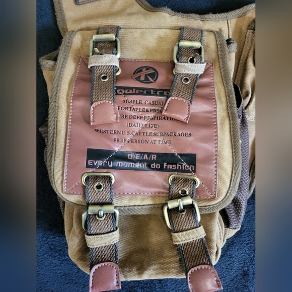 Other - Koolertron Canvas Tan and Brown  Bag